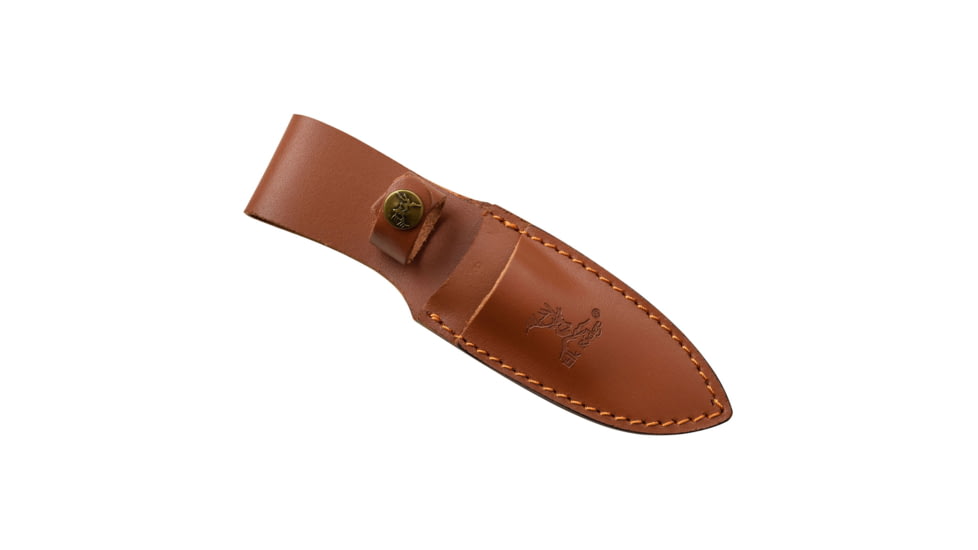 Elk Ridge 2 Set Fixed Blade Knife, 3.75 in, 3Cr13 Stainless Steel Stainless Steel, Gut Hook/Drop Point, Brown, ER-200-10BR