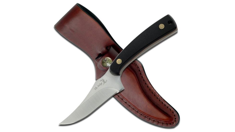 Elk Ridge Fixed Blade, 7in, Stainless Steel Blade, Derlin Handle ER-299D