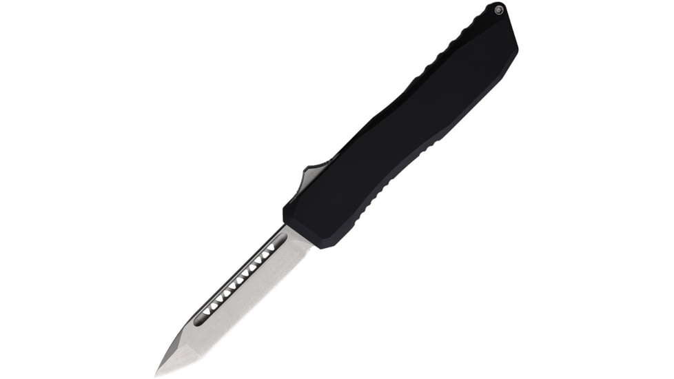 EOS Auto Harpoon OTF Automatic Folding Knife, 3.75in, CPM-20CV Stainless, Tanto Blade, Black Anodized Aluminum Handle, EOS110