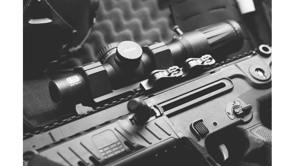 EOTech Vudu Rifle Scope, 1-10x28, 34mm Tube, First Focal Plane, SR4 MOA Reticle, Black, VDU1-10FFSR4