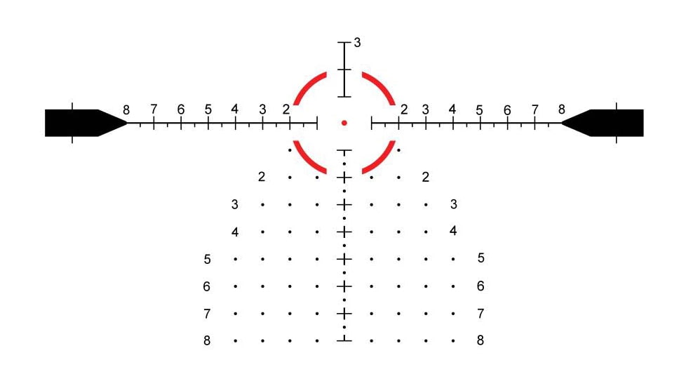 EOTech Vudu Ultra Short 3-9x32mm 30mm Tube LPVO Rifle Scope, Second Focal Plane, MR5 Reticle w/EFLX sight, Black, VDU3-9PKG2