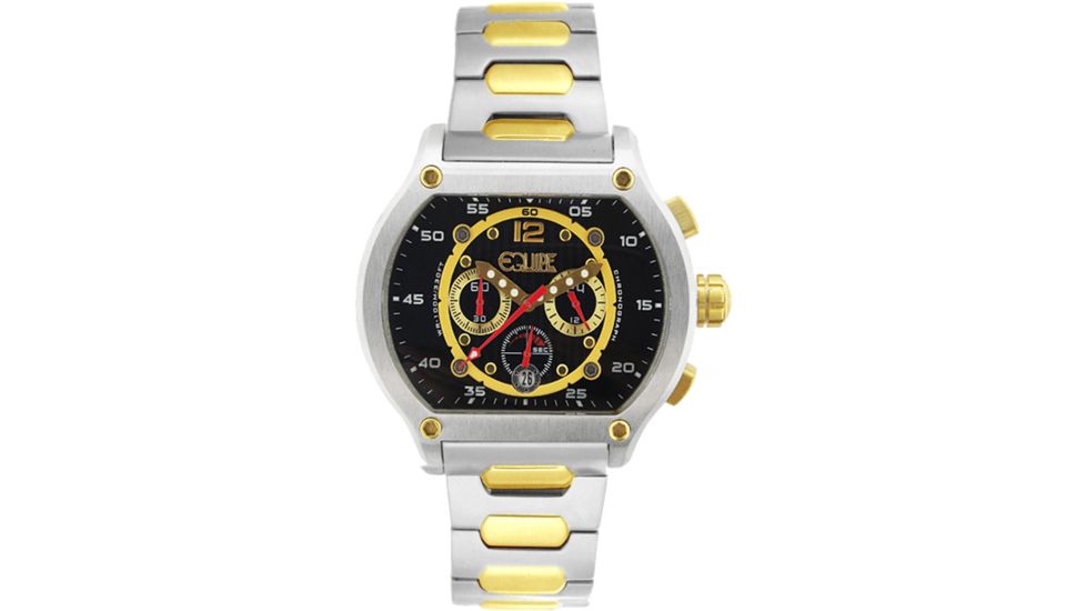 Equipe E705 Dash Watches - Men's - 48mm Case, Quartz Movement, Silver/Rose Gold, One Size, EQUE705