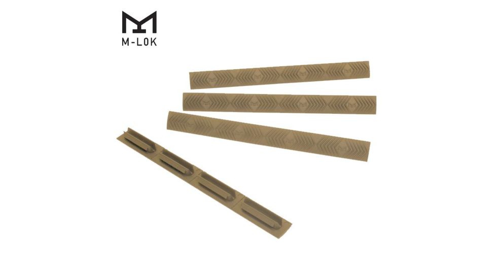 Ergo Grip M-LOK Wedgelok Rail Cover, 4Pk, Dark Earth 4332.4PK-DE