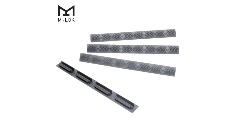 ERGO M-LOK Wedgelok Rail Cover, 4-Pack, Grey, 4332-4PK-GREY-B