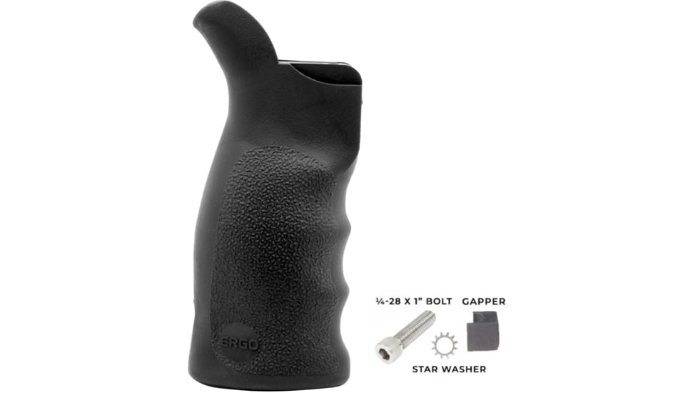 USED ERGO TDX-0 Tactical Deluxe Zero Angle Suregrip, AR-10/AR-15, Black, 4021-B-BK, EDEMO4, Condition Fair, Used
