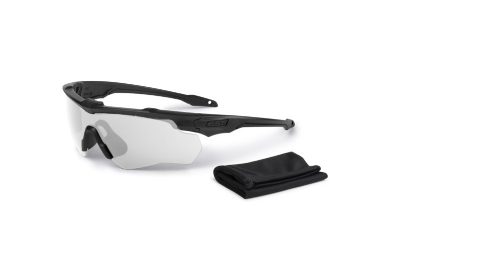 ESS CrossBlade ONE Shooting Glasses, Clear Lens, Black, EE9032-09