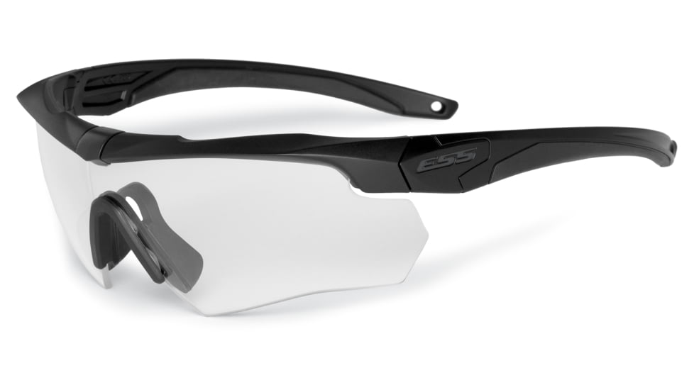 ESS Crossbow One PPE Response Kit, Black Frame, Clear Lens, Medium/Large, EE9007-14