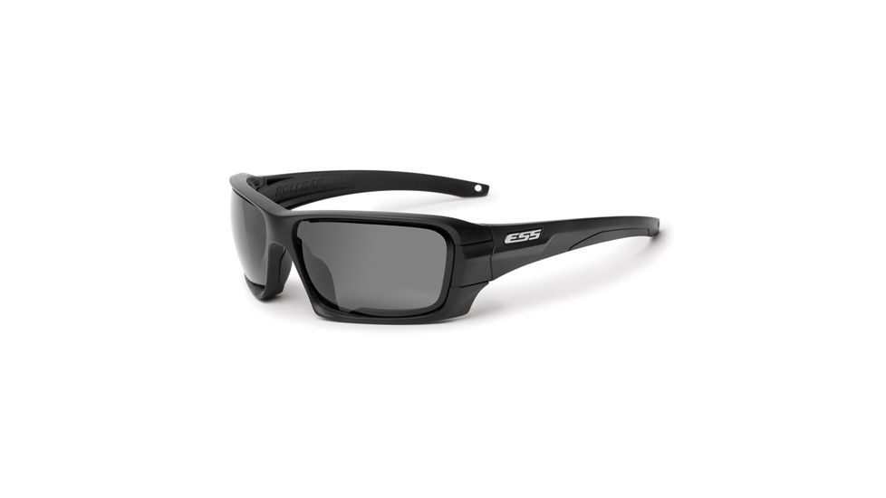 ESS Rollbar Ballistic Sunglasses, Matte Black Frame, Mirrored Gray Lens, Polarized, Medium / Large Fit, EE9018-13