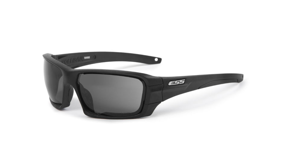 ESS Rollbar NARO Blk Silv Logo Safety Glasses, Black, Unisex, EE9039-03
