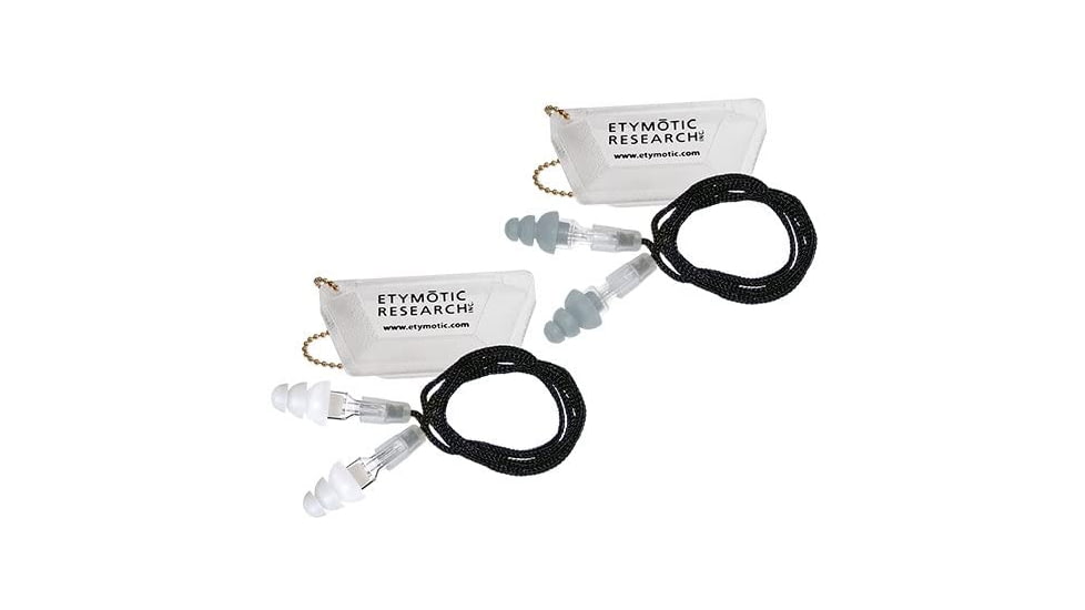 Etymotic Research ER20HD Safety High-Definition Earplugs, Frost/White, Standard, Large, ER20-SFT-COMBO-P