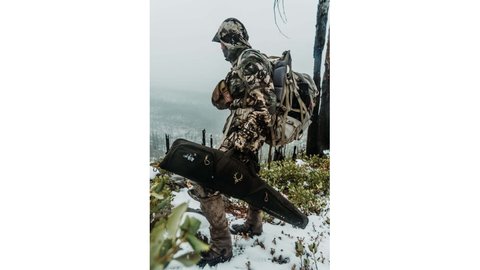 Evolution Outdoor Hill Country II Rifle Case, 54x11.5, 1680 Denier Poylester, Green/Walnut, Fits Scoped Rifles 44384-EV
