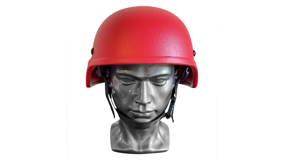 ExecDefense USA MICH Fire Ballistic Helmet, III-A, Red, XL, E-FBH-XL