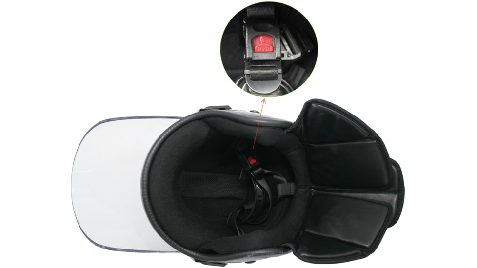 ExecDefense USA PROTEC-X Riot Helmet, Black, X-Large, EDX-072-XL