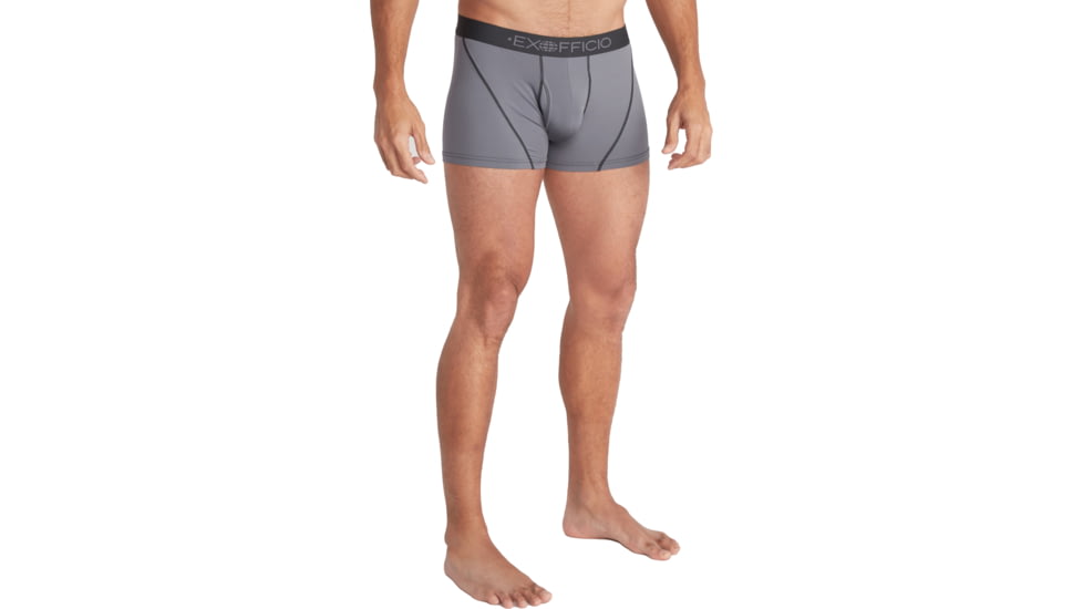 ExOfficio Give-N-Go Sport 2.0 Boxer Brief - Mens, 3 in, Steel Onyx/Black, 2XL, 12416717-9182-2XL