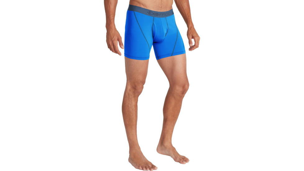 ExOfficio Give-N-Go Sport 2.0 Boxer Brief - Mens, 6in, Lagoon/Steel Blue, Extra Large, 12416718-23292-XL