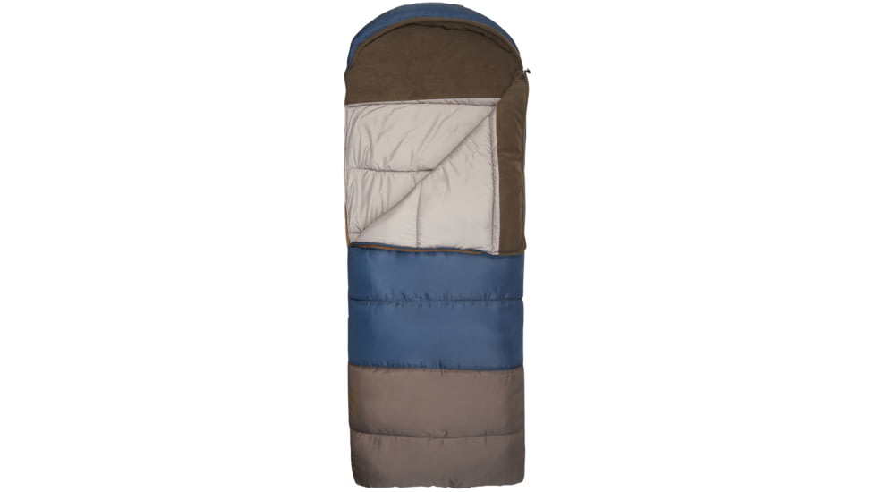 Exxel Outdoors Monterey 30-40 Degrees Sleeping Bag, Blue, 84x33in, 74941320