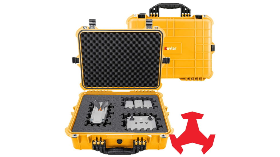 Eylar 20in Large Hard Case Equipped w/Ragar XP Crosslinked Foam Insert, Yellow, SA00002-YLW-RG-XP