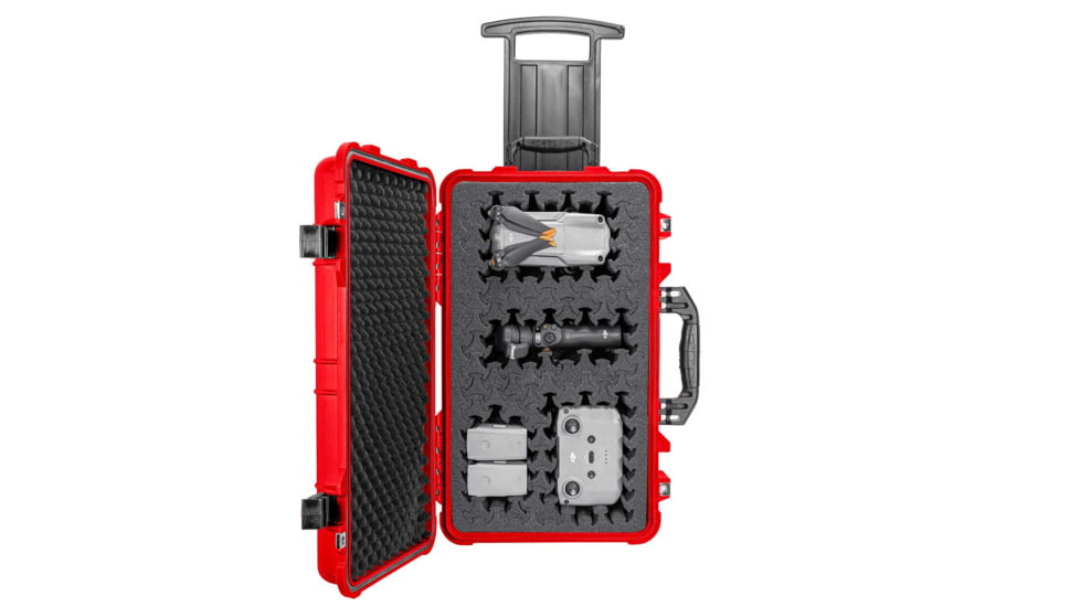 Eylar 22in Carry-On Roller Hard Case Equipped w/Ragar XP Crosslinked Foam Insert, Red, SA00034-RED-RG-XP