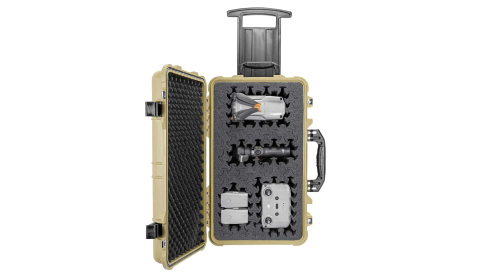 Eylar 22in Carry-On Roller Hard Case Equipped w/Ragar XP Crosslinked Foam Insert, Tan, SA00034-TAN-RG-XP