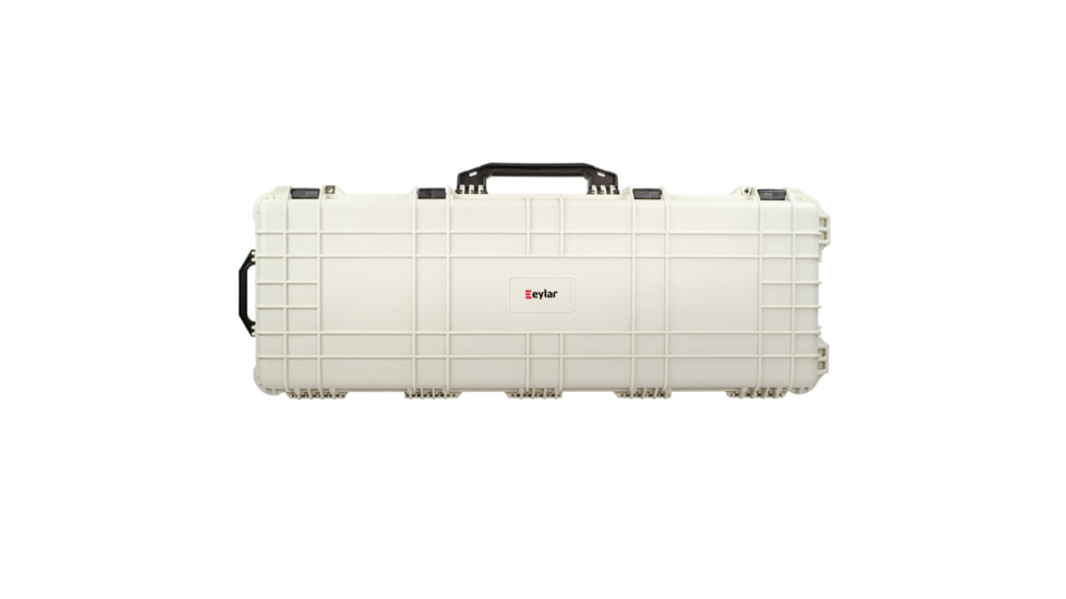 Eylar Standard 44in Waterproof Roller Hard Rifle Case w/Foam, Polar White, SA00008-WHI