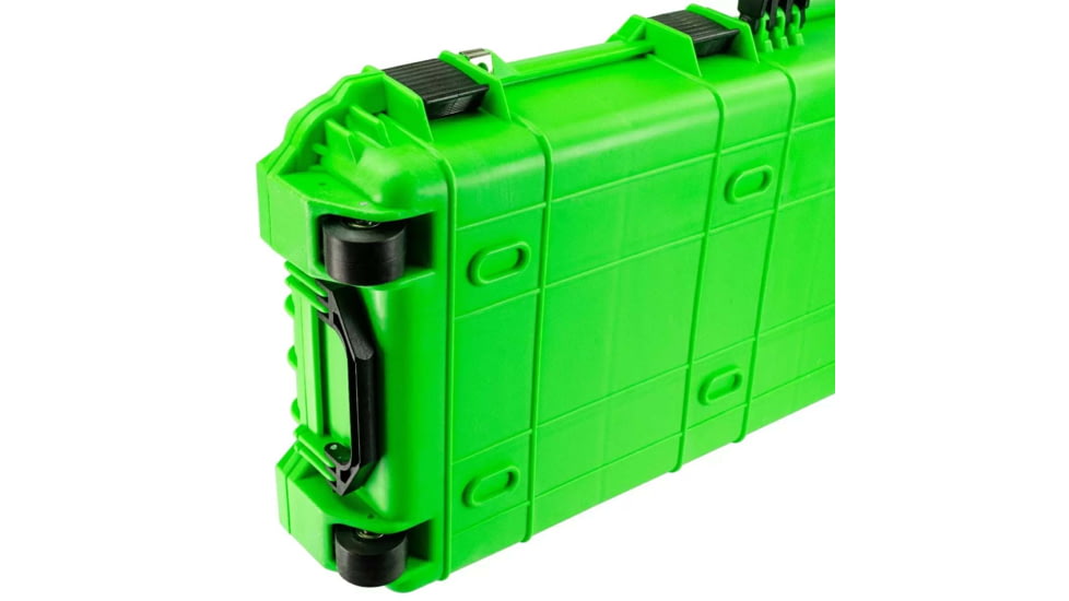 Eylar Standard 44in Waterproof Roller Hard Rifle Case w/Foam, Neon Green, SA00008-NGRN