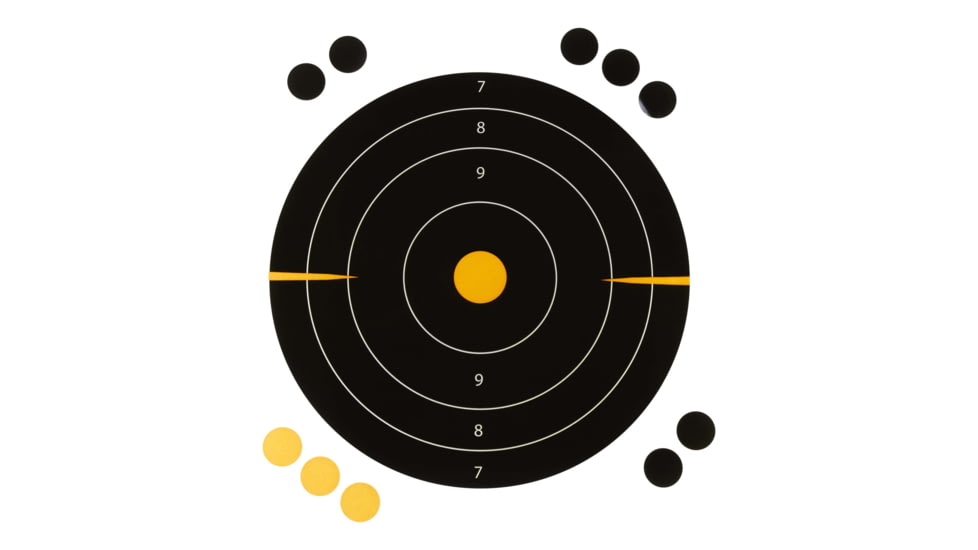 EZ-Aim Allen Adhesive Splash Bullseye Target, 30 Pack, Orange, 8X8, 15221