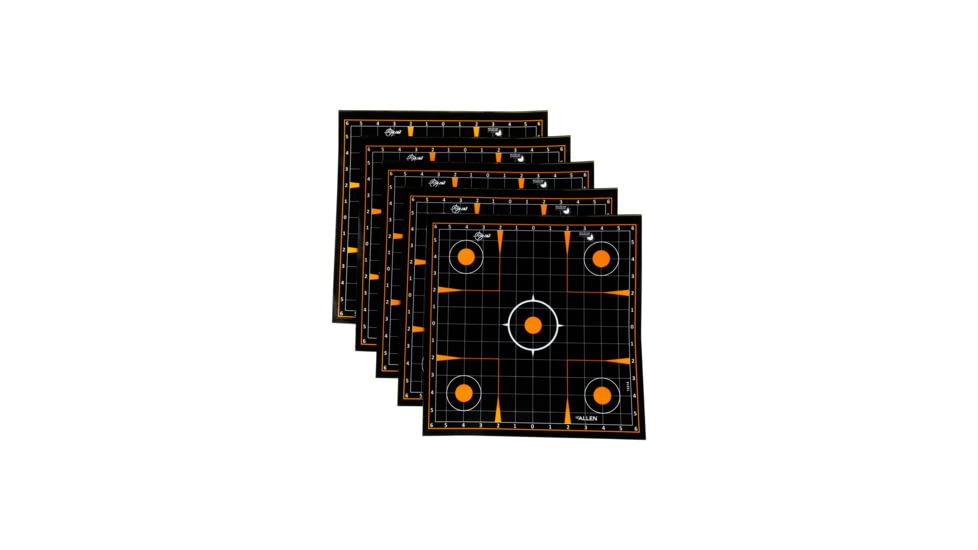 EZ-Aim Allen Adhesive Splash Sight-In Grid Target, Black, 12X12, 15314