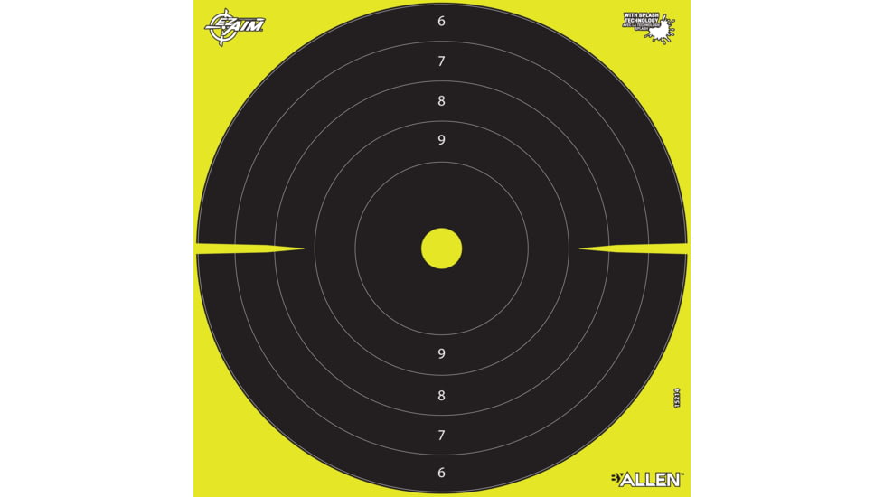 EZ-Aim Allen Non-Adhesive Splash Bullseye Target, Green, 12X12, 15214