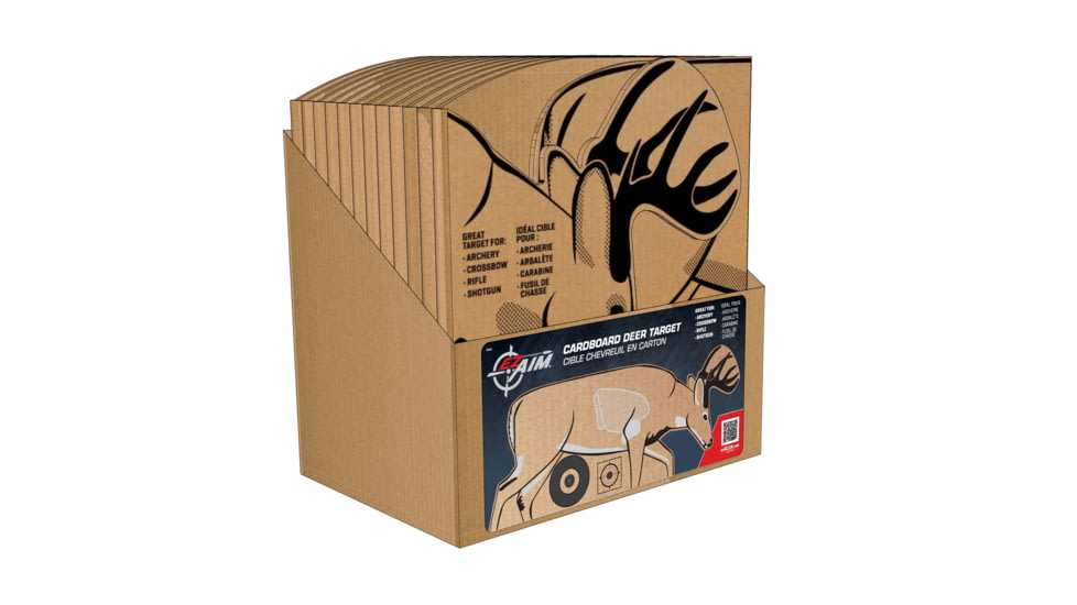 Allen EZ Aim Cardboard Deer Shooting Target, Folded, Deer, 6033
