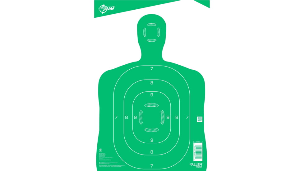 EZ-Aim Splash Silhouette Target, White/Green, 12X18, 15204