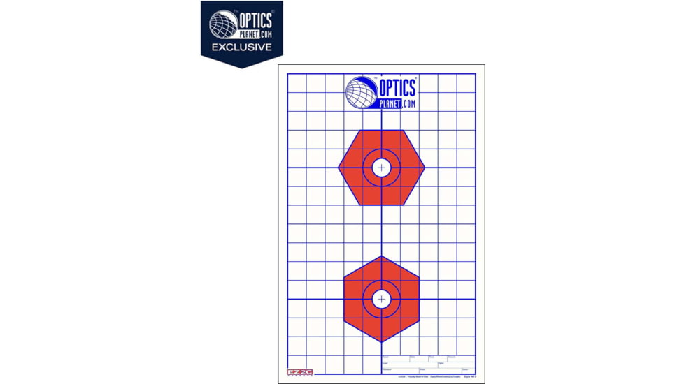 EZ2C Targets OP Exclusive EZ2C Targets Style H13B, Red/Blue, 25 Pack, EZ2CH13B