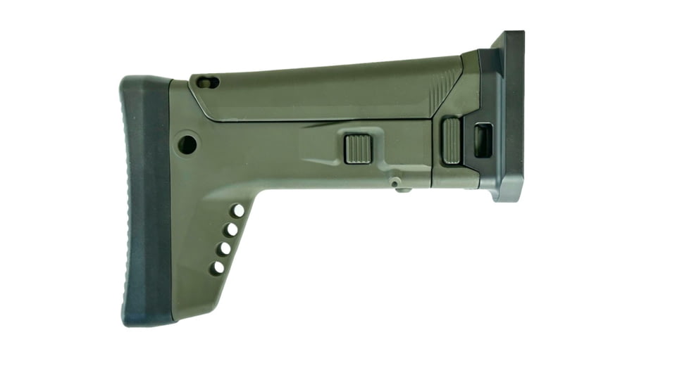 F5 MFG FN Scar F5 Modular Stock System w/ Adapter, Olive Drab Green, 3in x 6in x10 in, F5-MSSFNSCAR-ODG