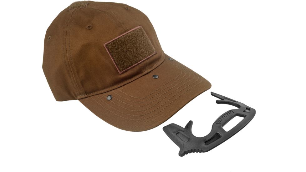 FAB Defense Gotcha Tactical Cap w/Self-Defense Tool, Brown, fx-gotchabr