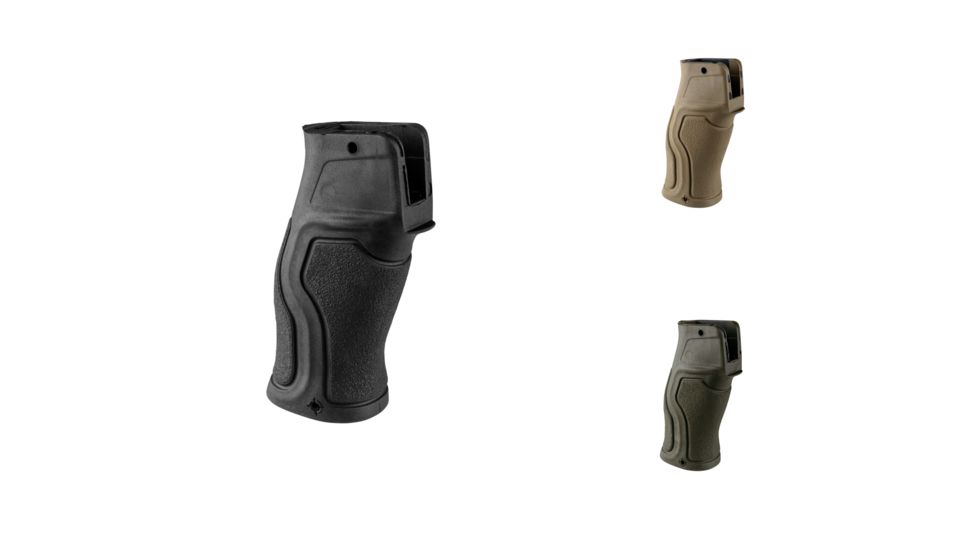 FAB Defense Gradus Flat Beavertail Rubberized Ergonomic Pistol Grip, Black, FDE, ODG