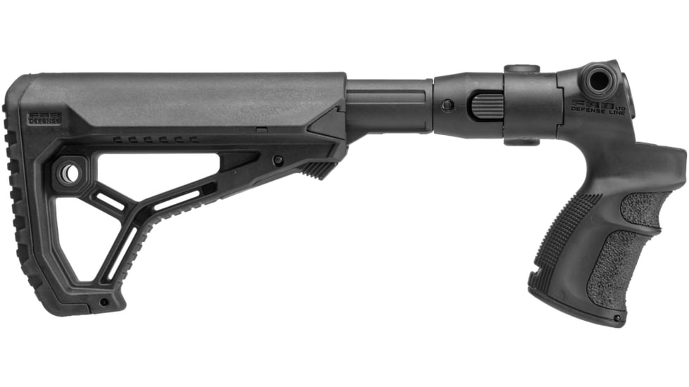 FAB Defense M4 Folding Buttstock for Moss 500, Black, FX-AGMF500FK