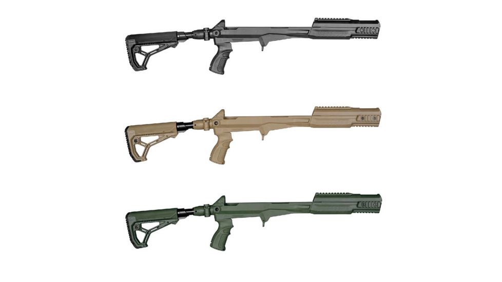 FAB Defense M4 SKS SB Complete Chassis System, w/ Shock Absorbing M4 Tube &amp; Buttstock, Black FX-M4SKSSBB