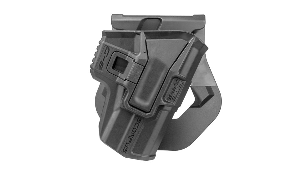 FAB Defense Model M24 Holster for Glock .45, Paddle, Right Hand, Black, SC-24PG21B