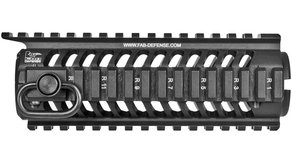 FAB Defense NFR Carbine Length M16 Aluminum Quad Rail, Black, FX-NFR