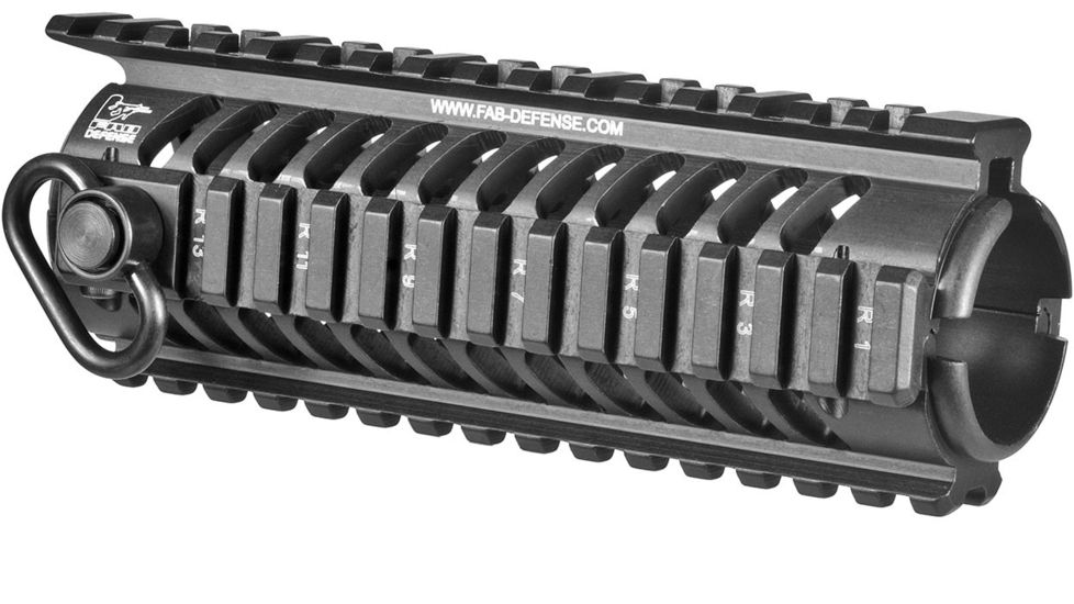 FAB Defense NFR Carbine Length M16 Aluminum Quad Rail, Black, FX-NFR