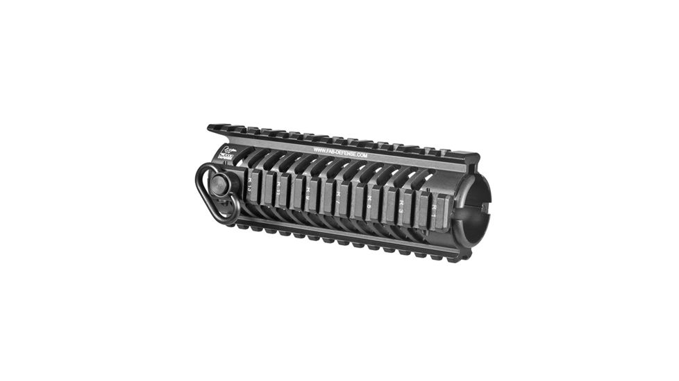 FAB Defense NFR Carbine Length M16 Aluminum Quad Rail, Black, FX-NFR