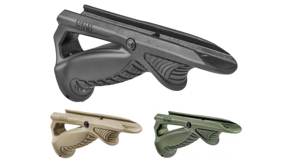 FAB Defense PTK Ergonomic Pointing Grip, Black, Flat Dark Earth, OD Green