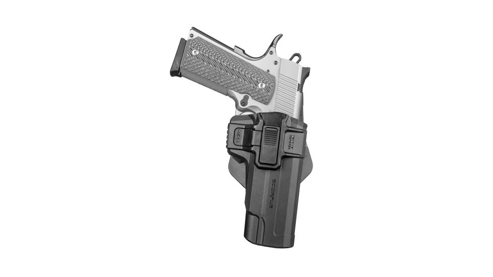 Scorpus M1 Holster w/Level 1 Retention, Paddle/Belt, Right/Left, Glock .45 caliber, Black M1 G-21