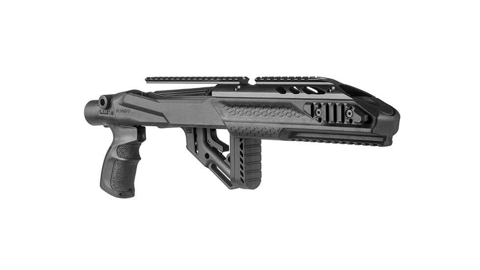 FAB Defense UAS-PRO Ruger 10/22 UAS Precision Stock Conversion Kit w/Handguard and Upper Rails, Black, FX-UASPR1022B