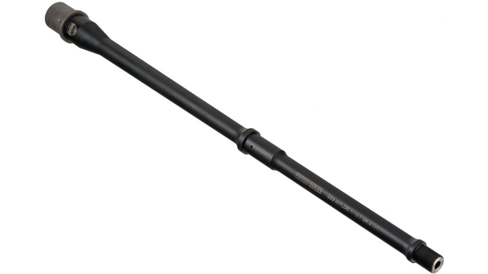 Faxon Firearms .223 Wylde Pencil AR -15 Rifle Barrel, Mid-Length, 416-R Stainless QPQ Nitride, 5R, NP3 Extension, Black Nitride, 16, 15BW8M16NPQ-5R-NP3
