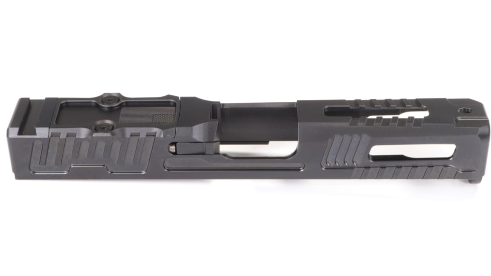 Faxon Firearms Hellfire Glock 19 Compact 9mm Pistol Slide, Gen 3, RMR Cut, Black, G19BCHFRMR-01