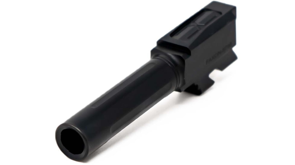 Faxon Firearms Match Series Glock 43 Non-Threaded Barrel, 9mm Caliber, 416-R Stainless Steel, Nitride, Black, GB910N43SGQ-N