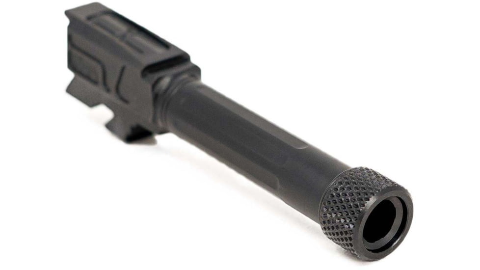 Faxon Firearms Match Series Glock 43/43X Threaded Barrel, 9mm Caliber, 416-R Stainless Steel, Nitride, Black, GB910N43SGQ-T