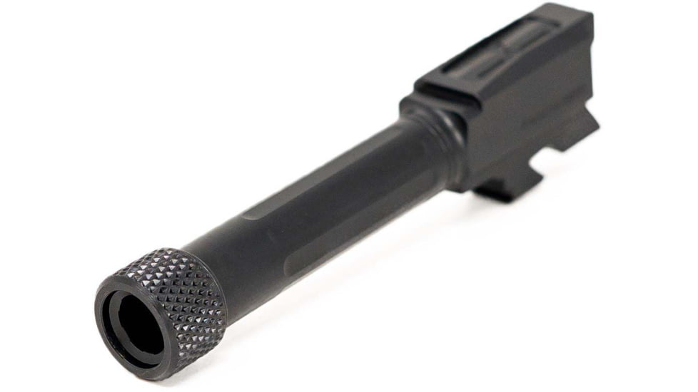 Faxon Firearms Match Series Glock 43/43X Threaded Barrel, 9mm Caliber, 416-R Stainless Steel, Nitride, Black, GB910N43SGQ-T