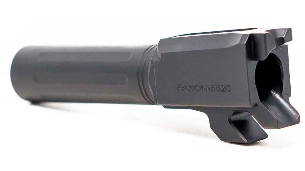Faxon Firearms Match Series M&amp;P Shield Barrel, 9mm Caliber, 416-R, Nitride, Non-Threaded, Black, M&amp;PB910NSSOQ-N