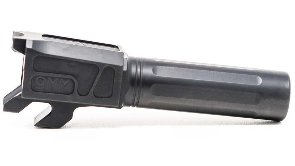 Faxon Firearms Match Series M&amp;P Shield Barrel, 9mm Caliber, 1-10 Twist, 416-R, Nitride, Non-Threaded, Black, M&amp;PB910NSSOQ-N